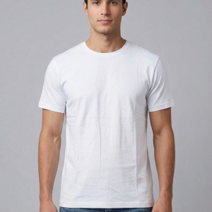 Beyaz Lyc Basic Tshirt %100 Pamuk