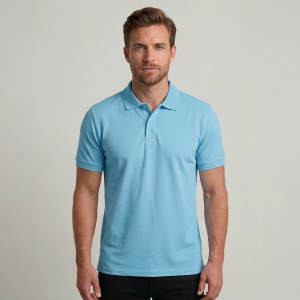 Mavi Polo likralı pike