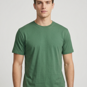 Yeşil Basic Tshirt %100 Pamuk