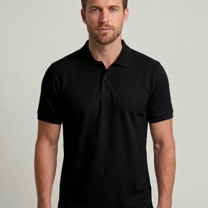 Siyah Polo likralı pike