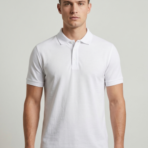 Beyaz Polo likralı pike