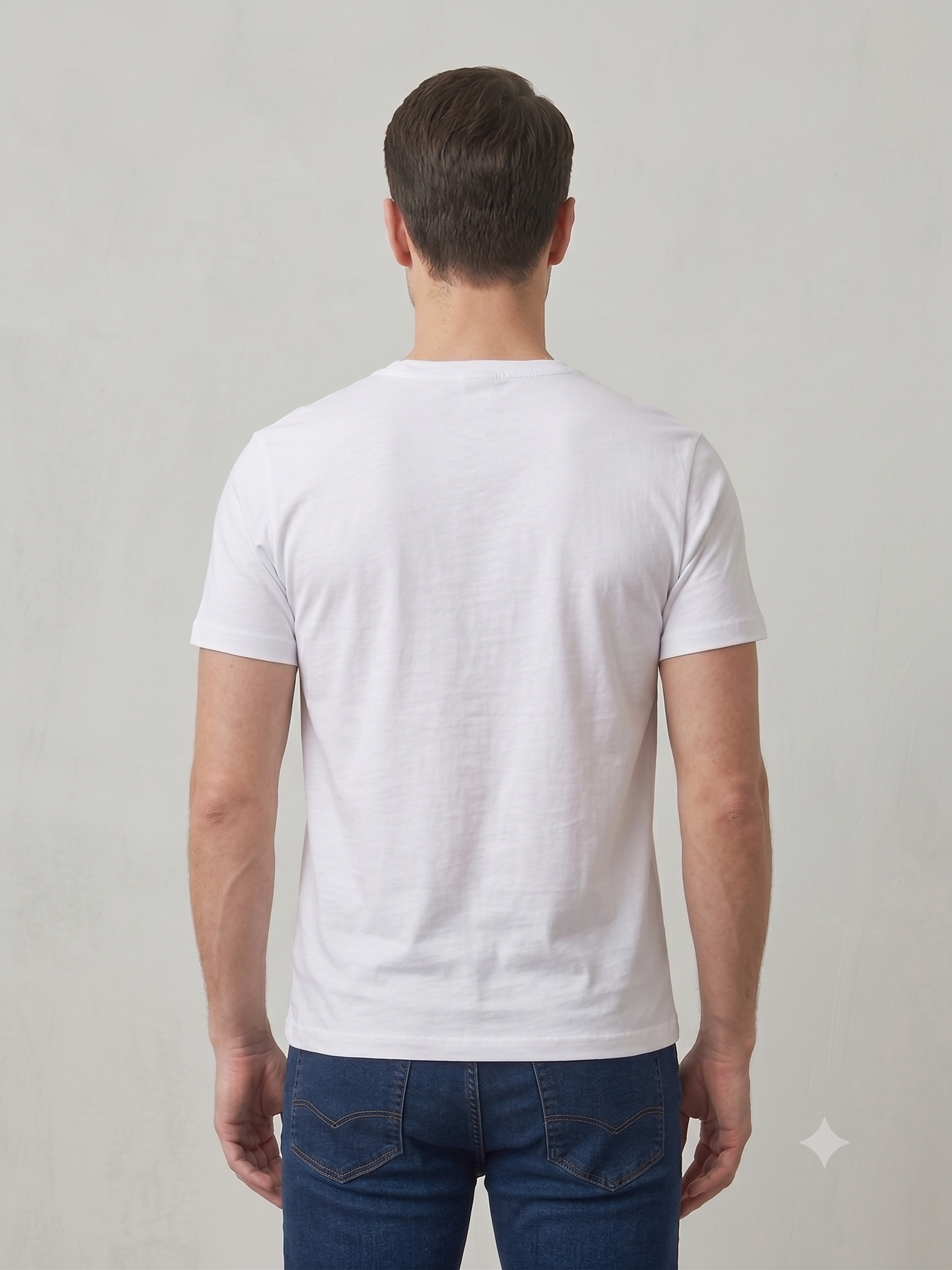 Beyaz Basic Tshirt - Görsel 6
