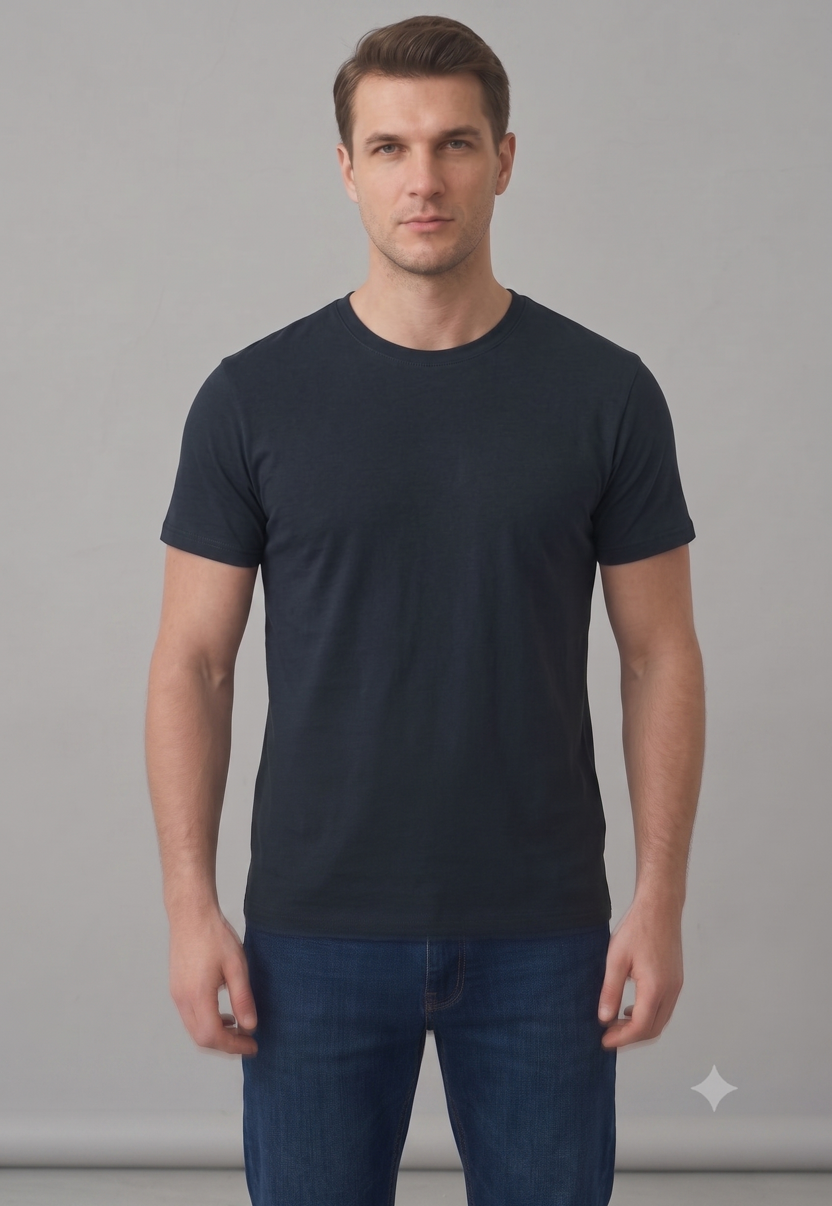 Lacivert Basic Tshirt
