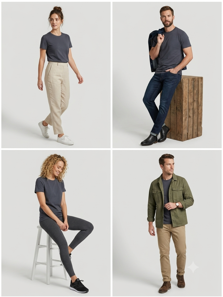 Füme Basic Tshirt - Görsel 10