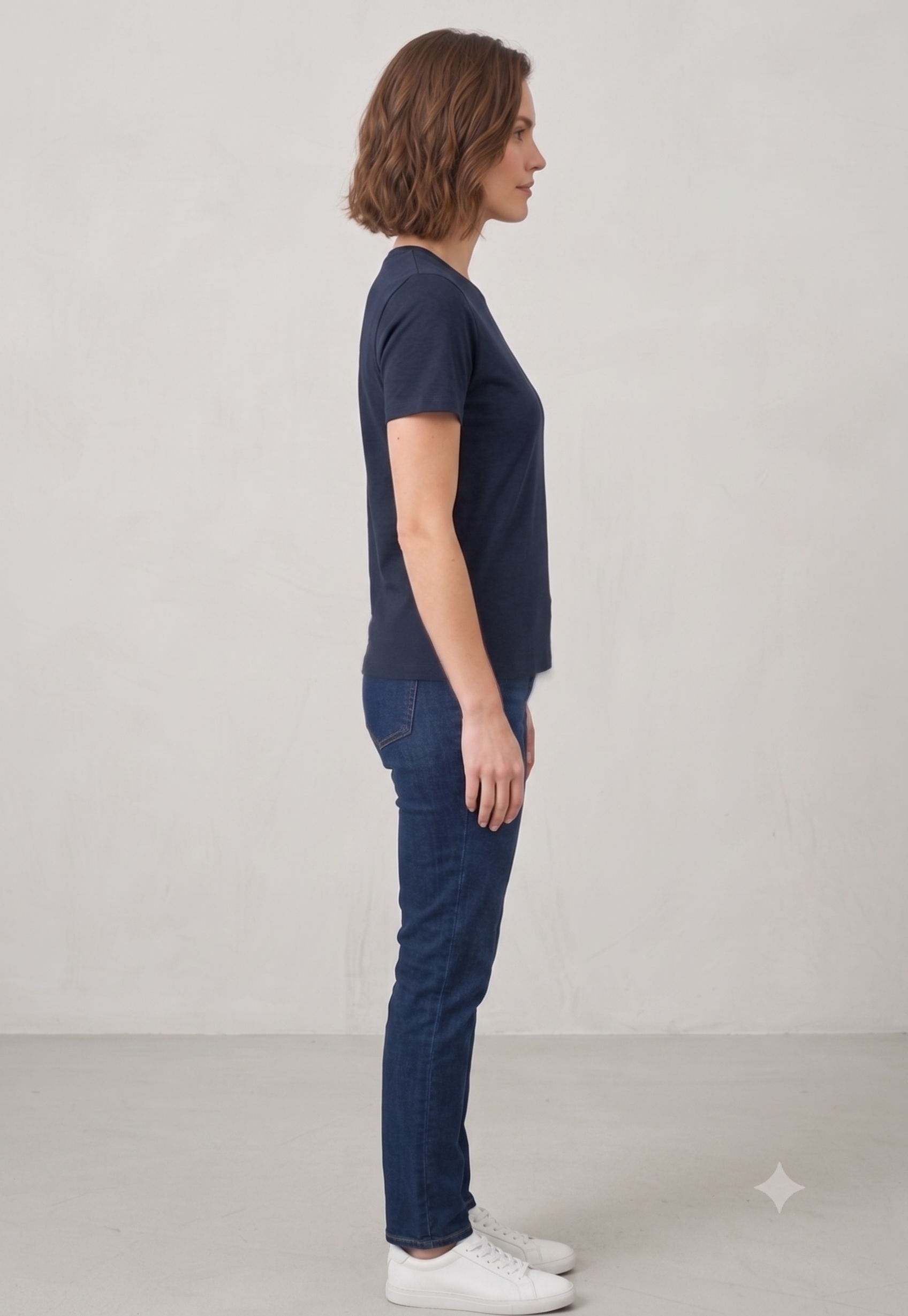 Lacivert Basic Tshirt - Görsel 10